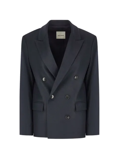 TRUE AVENUE blazer con doble botonadura y solapas de pico