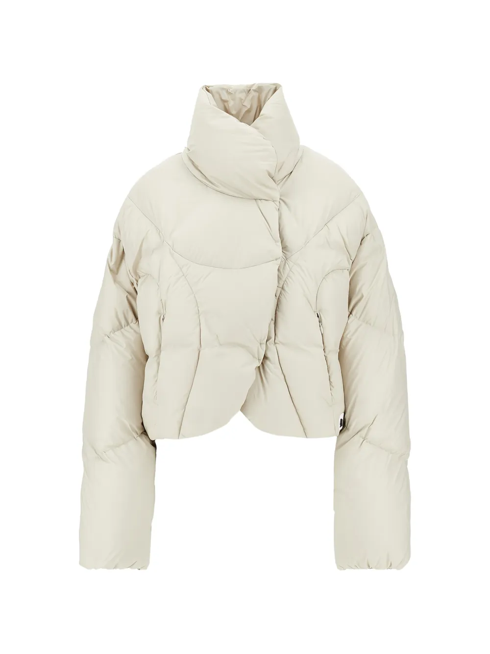 Bacon Quilted Puffer Jacket In White