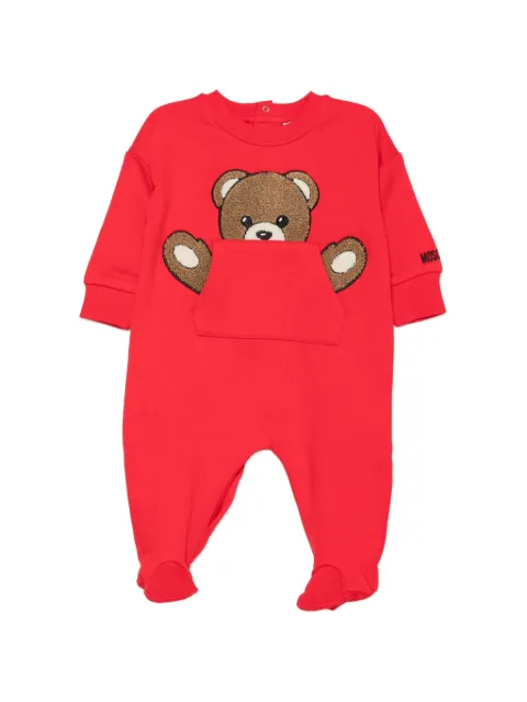 Moschino Kids Teddy Bear patch babygrow