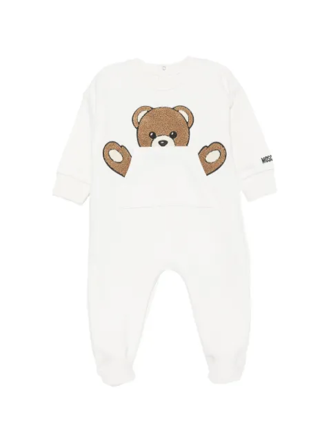 Moschino Kids Teddy Bear patch onesie