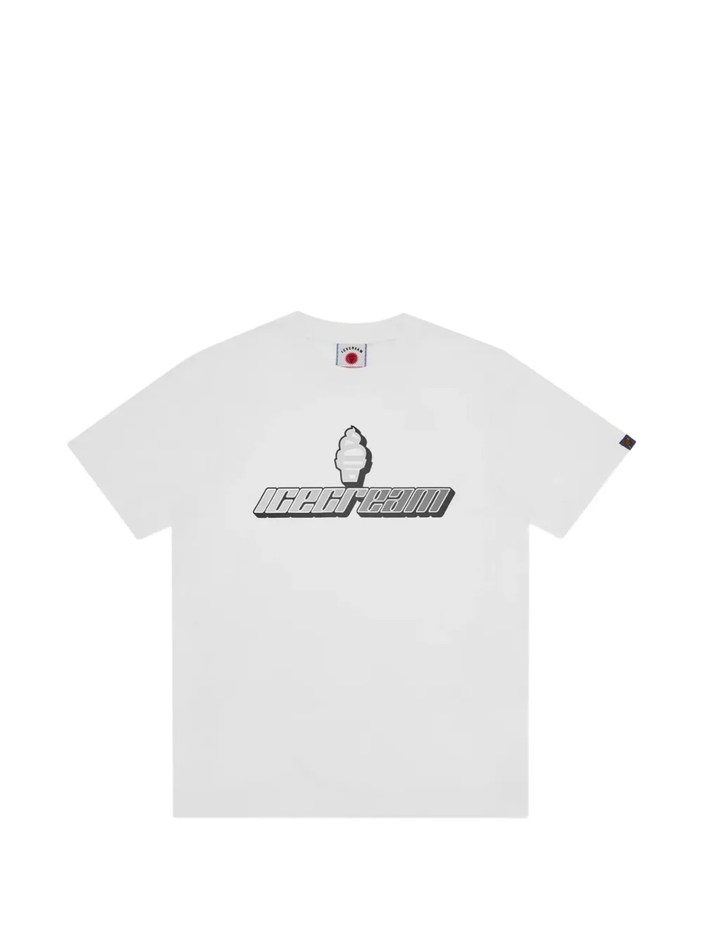 ICECREAM logo-print cotton T-shirt - Blanc