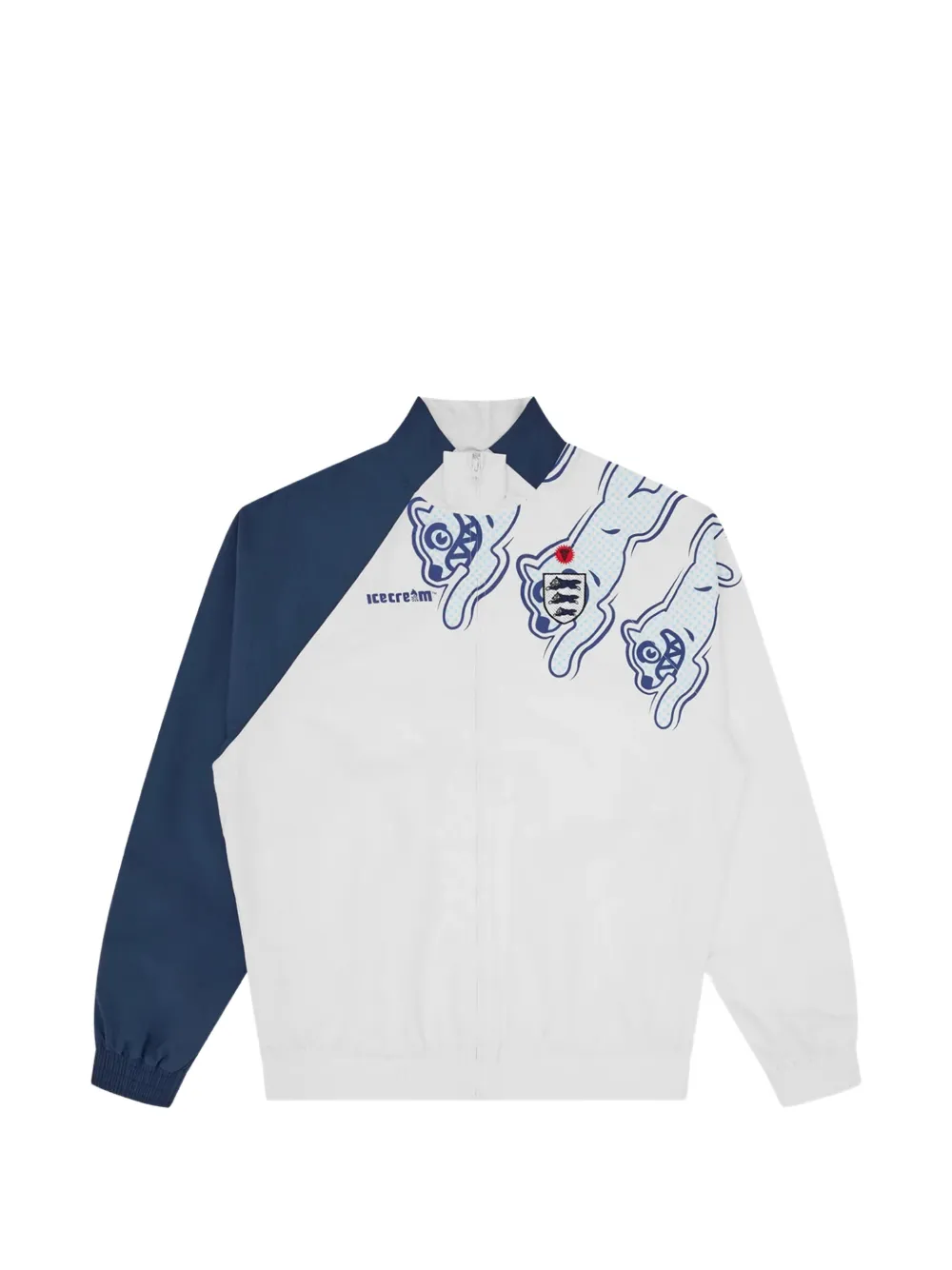 ICECREAM logo-print panelled jacket - Blanc ICECREAM logo-print panelled jacket - Blanc