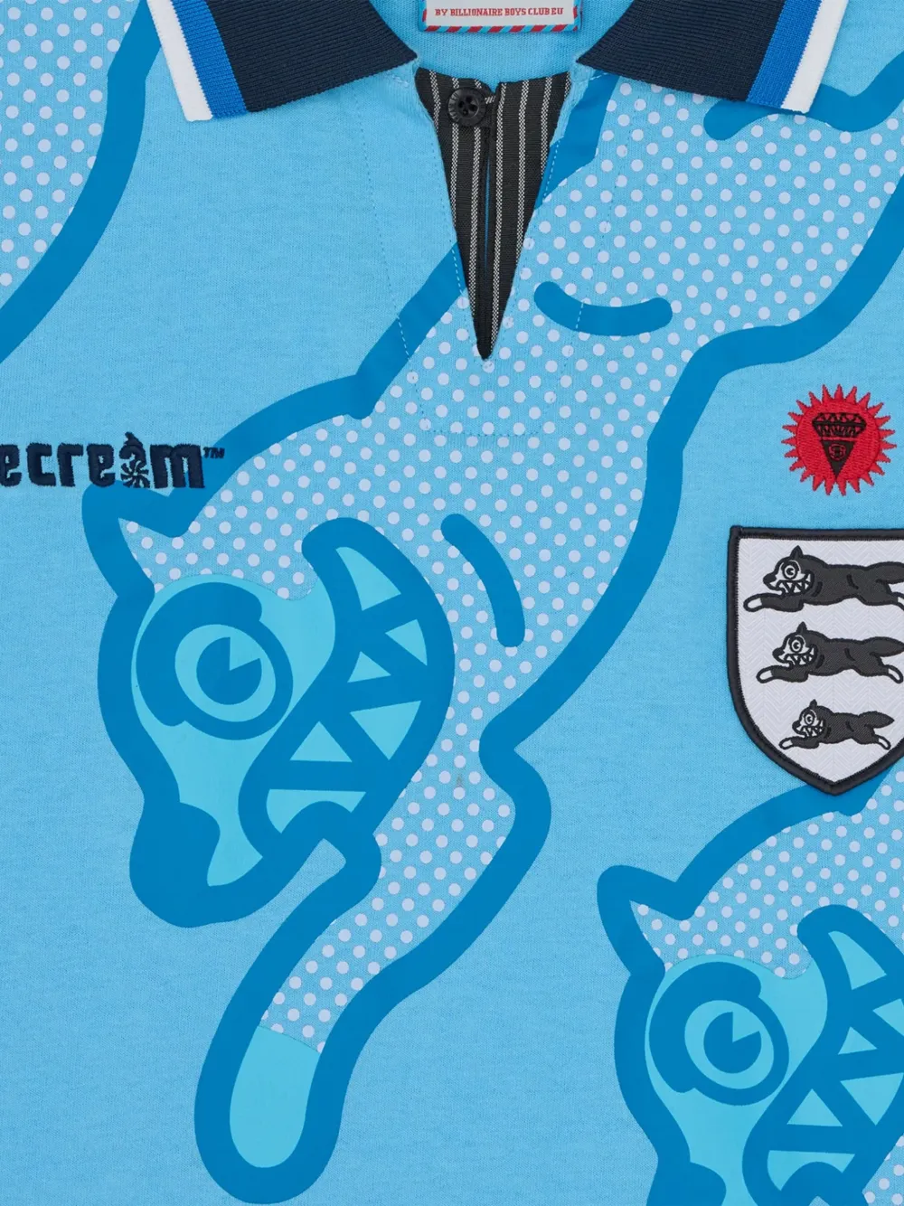 ICECREAM Running Dog poloshirt Blauw