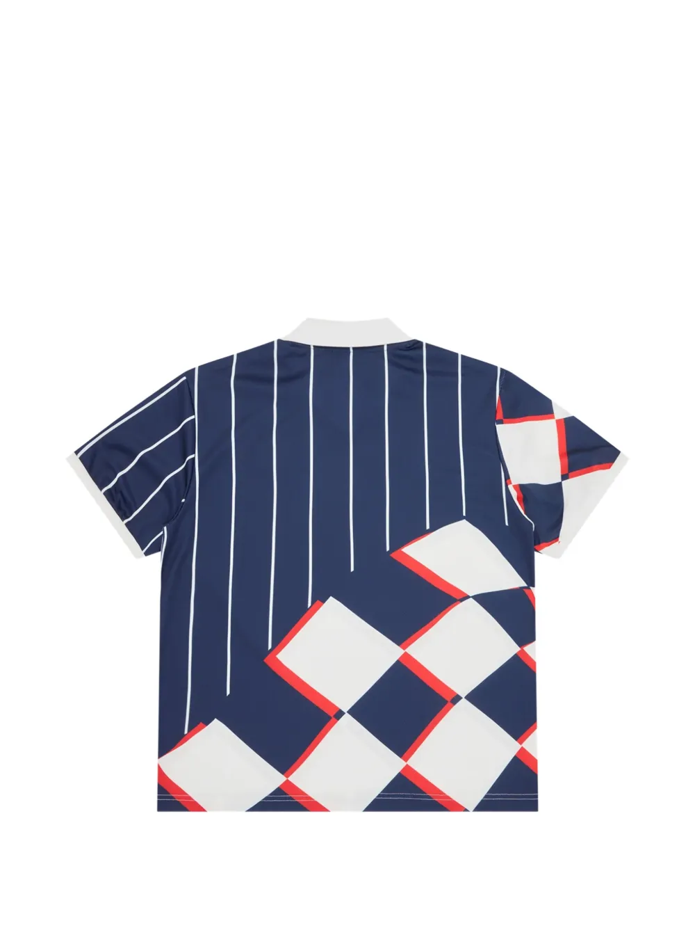 ICECREAM Gestreept en geruit T-shirt Blauw