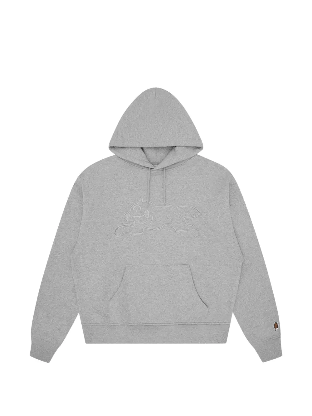 ICECREAM Running Dog embroidered hoodie - Grey