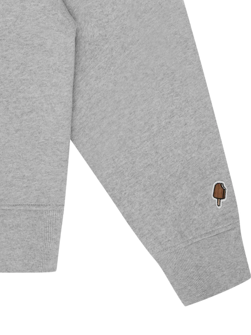 ICECREAM Running Dog hoodie met borduurwerk Grijs