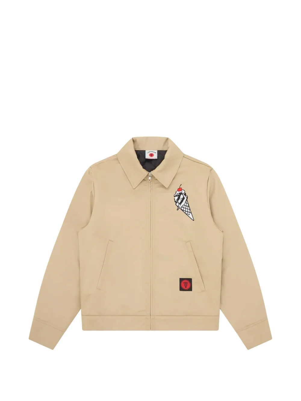 ICECREAM Cone Man zip-up shirt jacket - Tons neutres ICECREAM Cone Man zip-up shirt jacket - Tons neutres