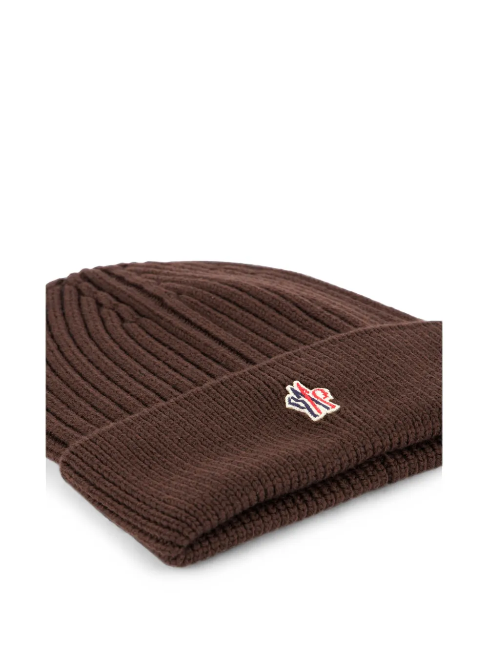 Moncler Grenoble Ribgebreide muts Bruin