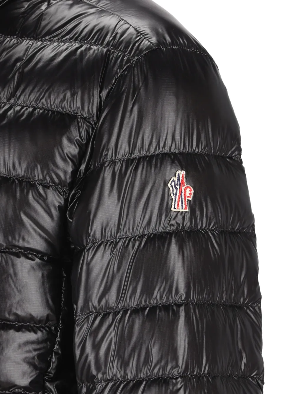 Moncler Grenoble Hers opvouwbaar gewatteerd jack Zwart