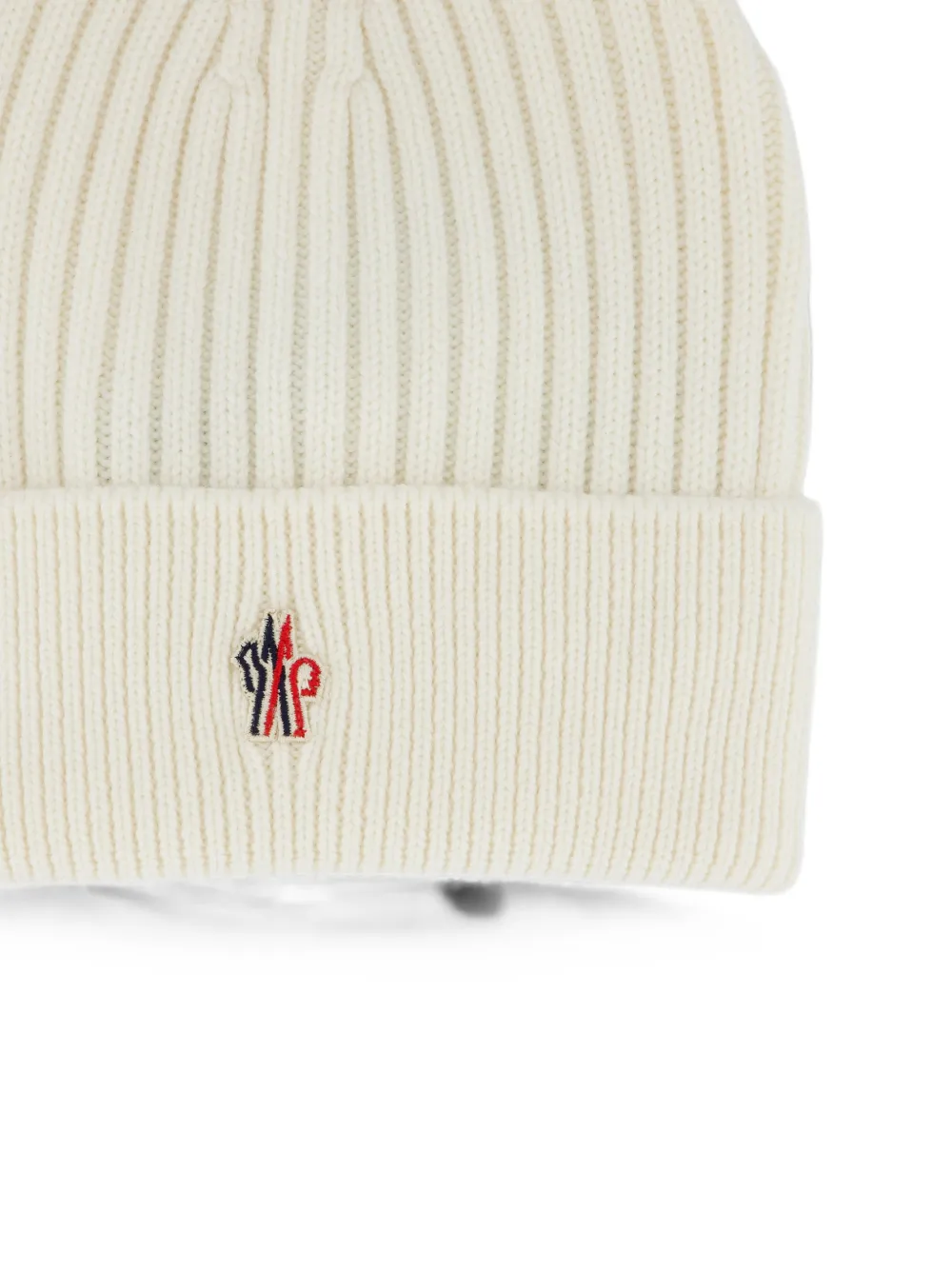 Moncler Grenoble Ribgebreide muts Wit