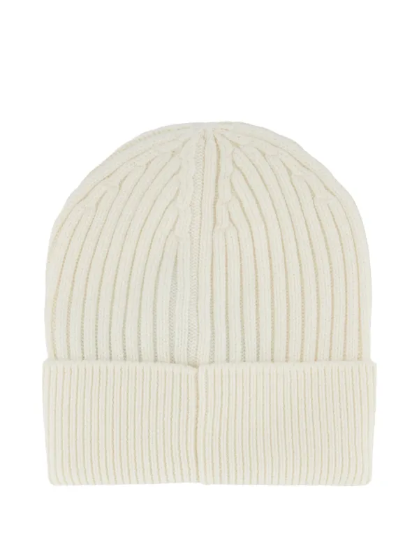 Moncler Grenoble リブニット ビーニー | ホワイト | FARFETCH JP