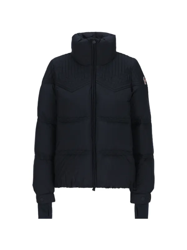Moncler Grenoble Quilted Embroidered Jacket in Blue
