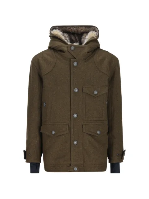 Moncler Grenoble shearling-trim hooded jacket