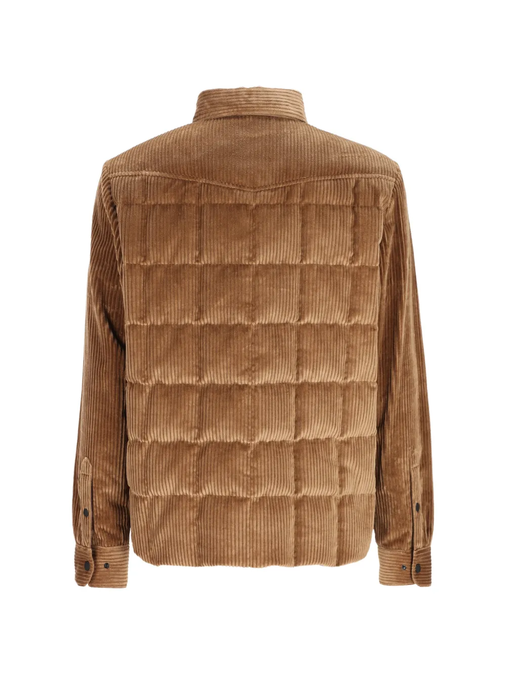 Moncler Grenoble Gewatteerd ribfluwelen jack Bruin