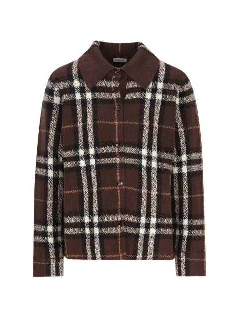 Burberry Check cashmere overshirt