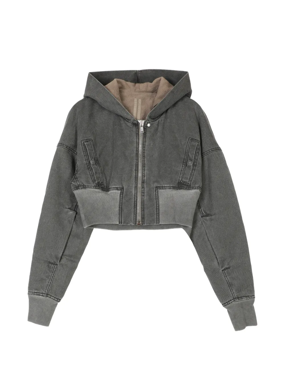 Rick Owens DRKSHDW Jack met capuchon Grijs