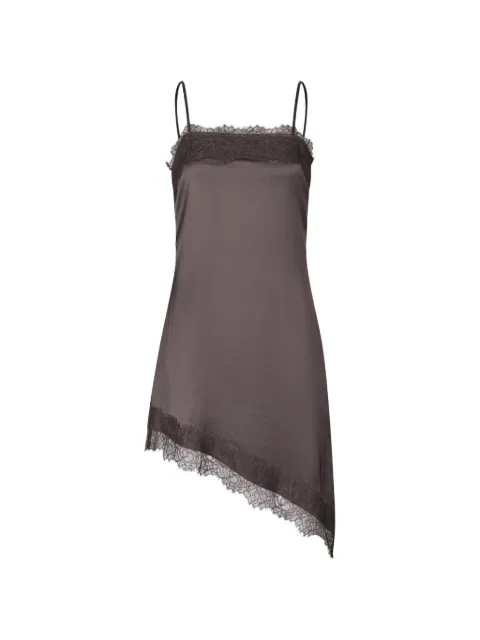 SAMSOE SAMSOE lace-trim asymmetric dress