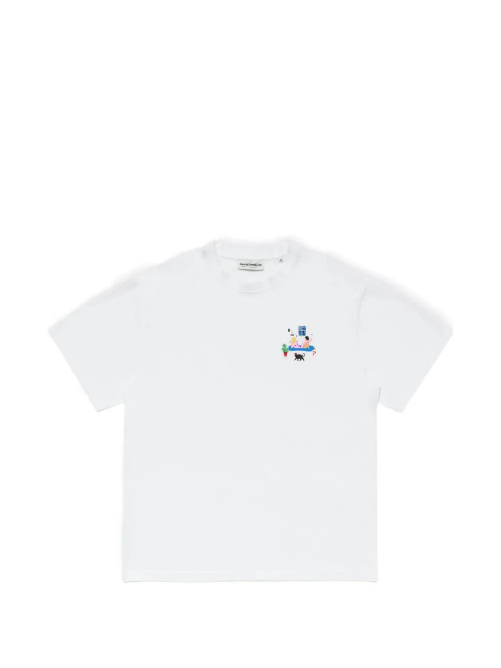 CARNE BOLLENTE t-shirt Rear Window à motif brodé - Blanc