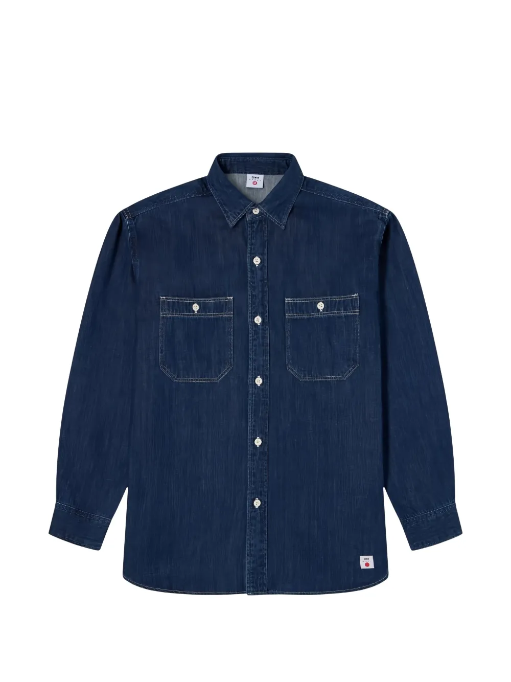 Edwin button-down denim shirt - Bleu