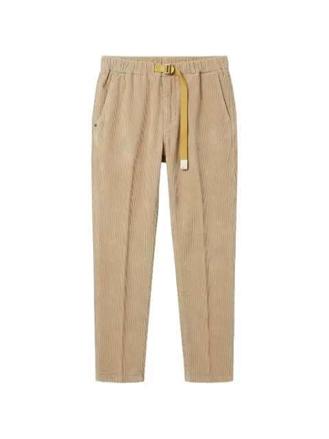 White Sand belted corduroy trousers
