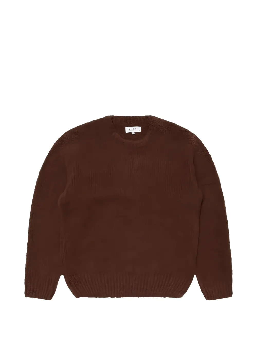 Edwin Dun Textured Sweater In Brown