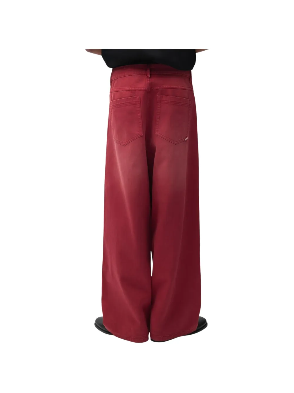 Arte Antwerp Baggy jeans met vervaagd effect Rood