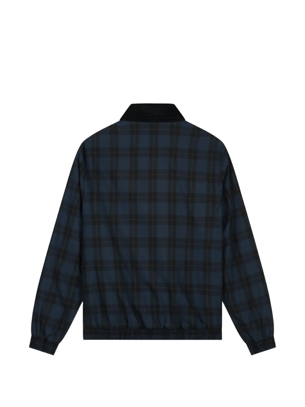 Arte Antwerp Geruit jack met ribfluwelen kraag Blauw