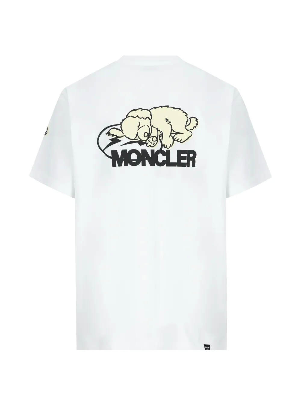 Moncler Enfant x Fragment T-shirt met honden-print Wit