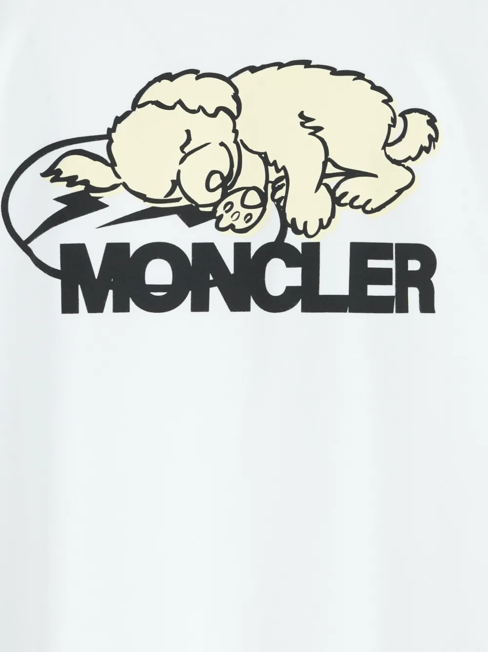 Moncler Enfant x Fragment T-shirt met honden-print Wit