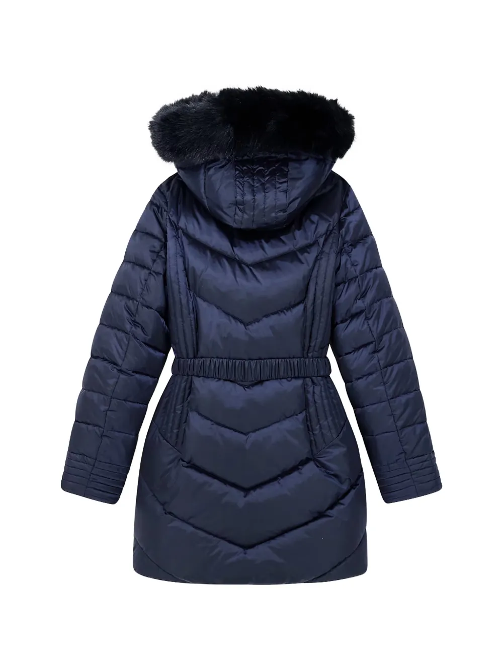 Ea7 Emporio Armani Jas met ceintuur en afwerking Blauw