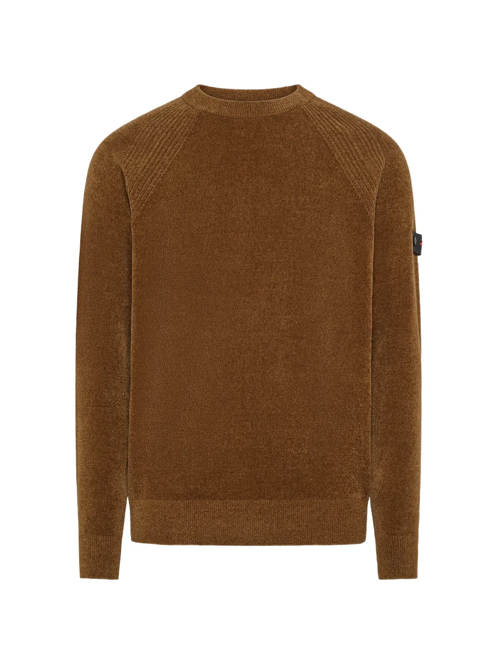 Peuterey Trui met logo-patch en raglan mouwen Bruin