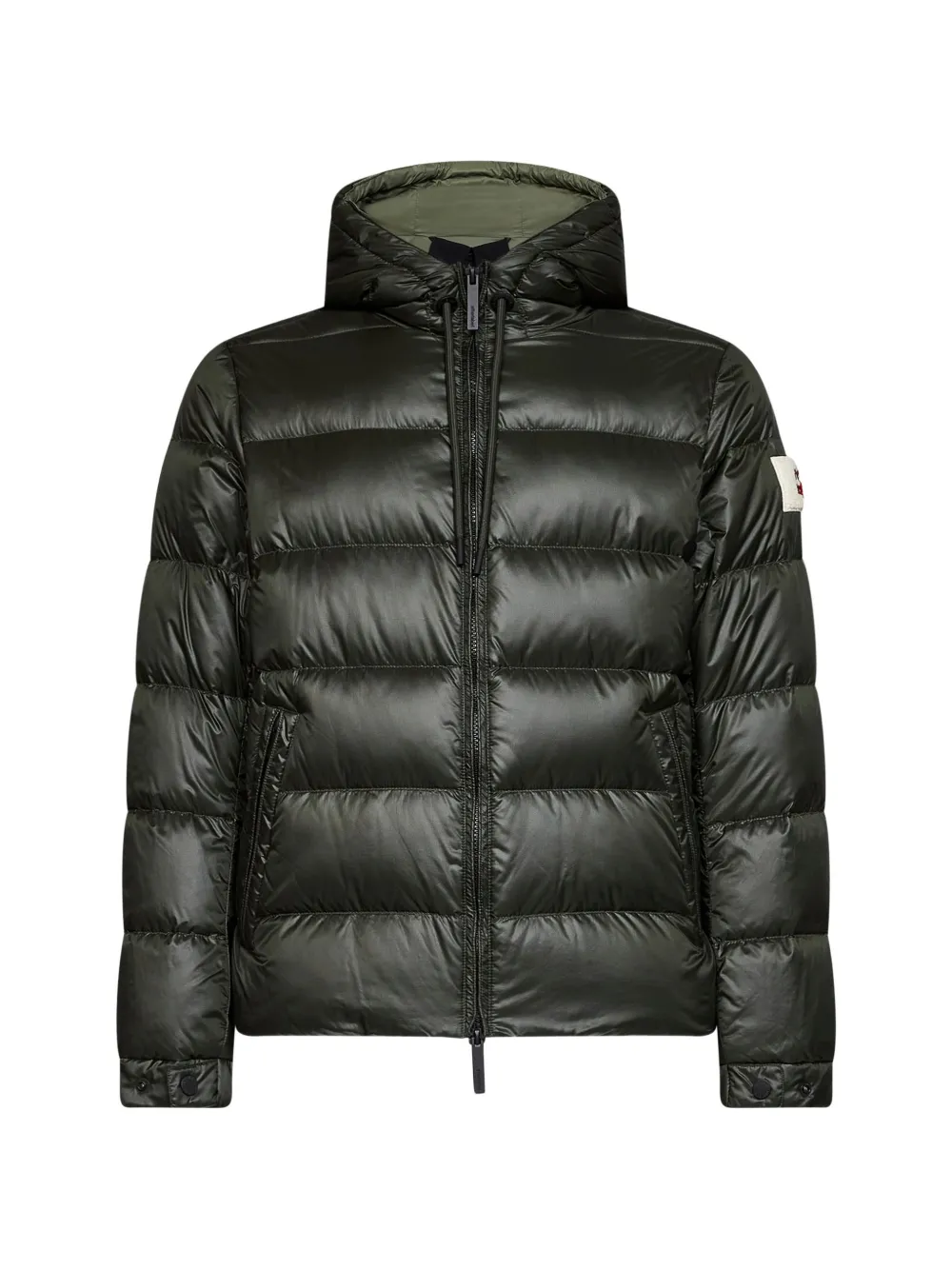 After Label Verbier Quilted Hooded Jacket In Green