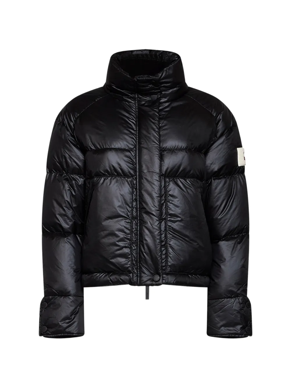 After Label Lienz Quilted High-neck Jacket In Blue