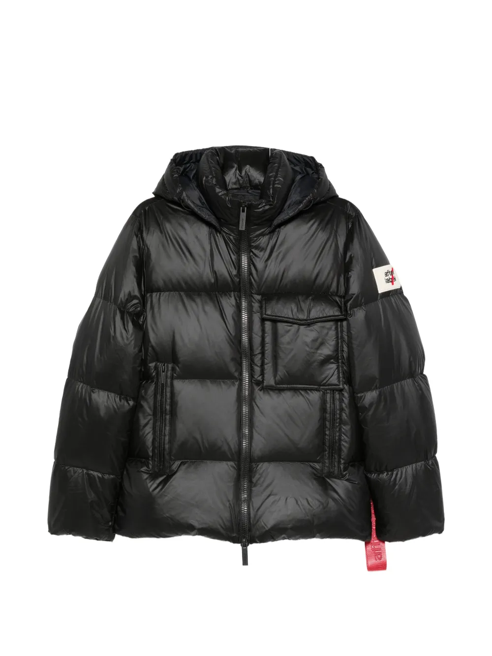AFTER LABEL Katalla quilted hooded jacket - Nero