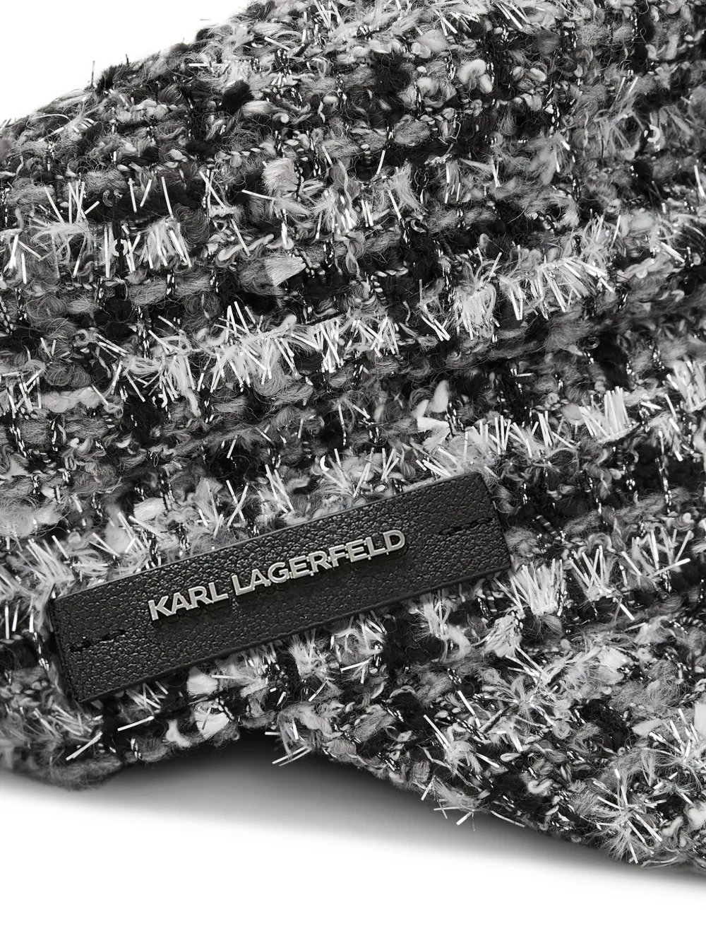 Karl Lagerfeld bouclé cap Grijs
