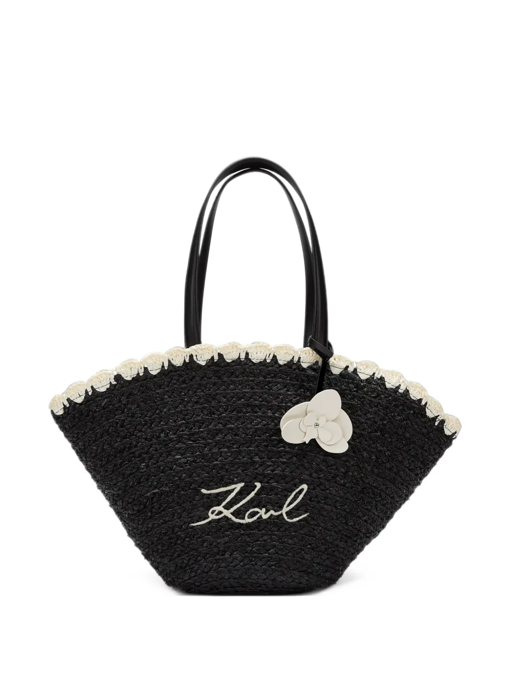 Karl Lagerfeld K/Signature scallop bag - Nero