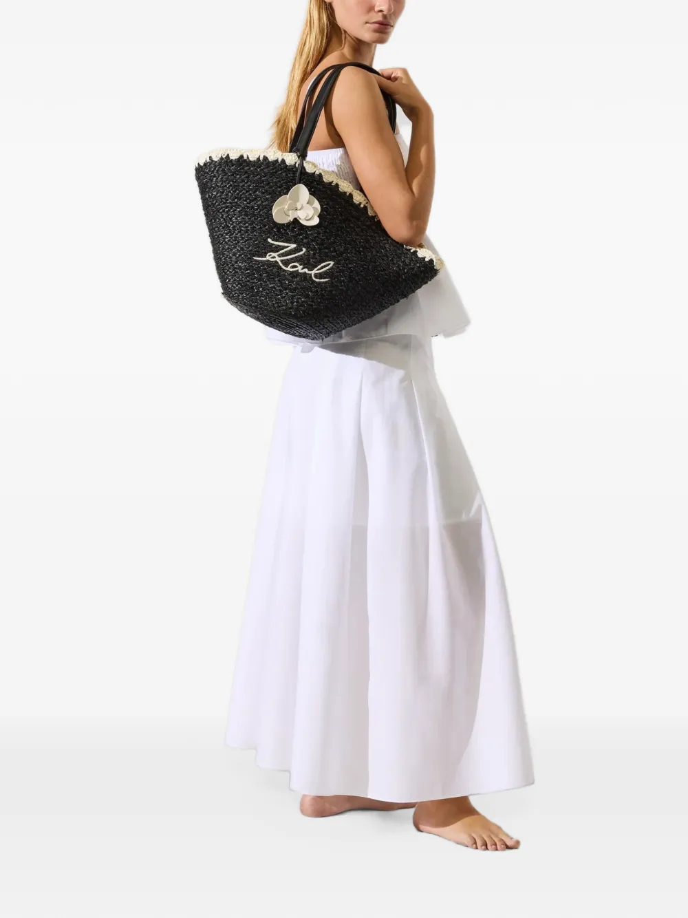 Karl Lagerfeld K Signature scallop bag Zwart