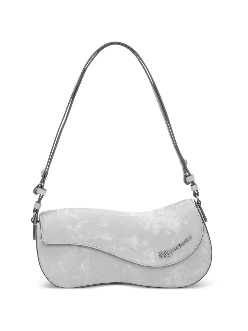 Karl Lagerfeld Jeans Wave shoulder bag Grijs