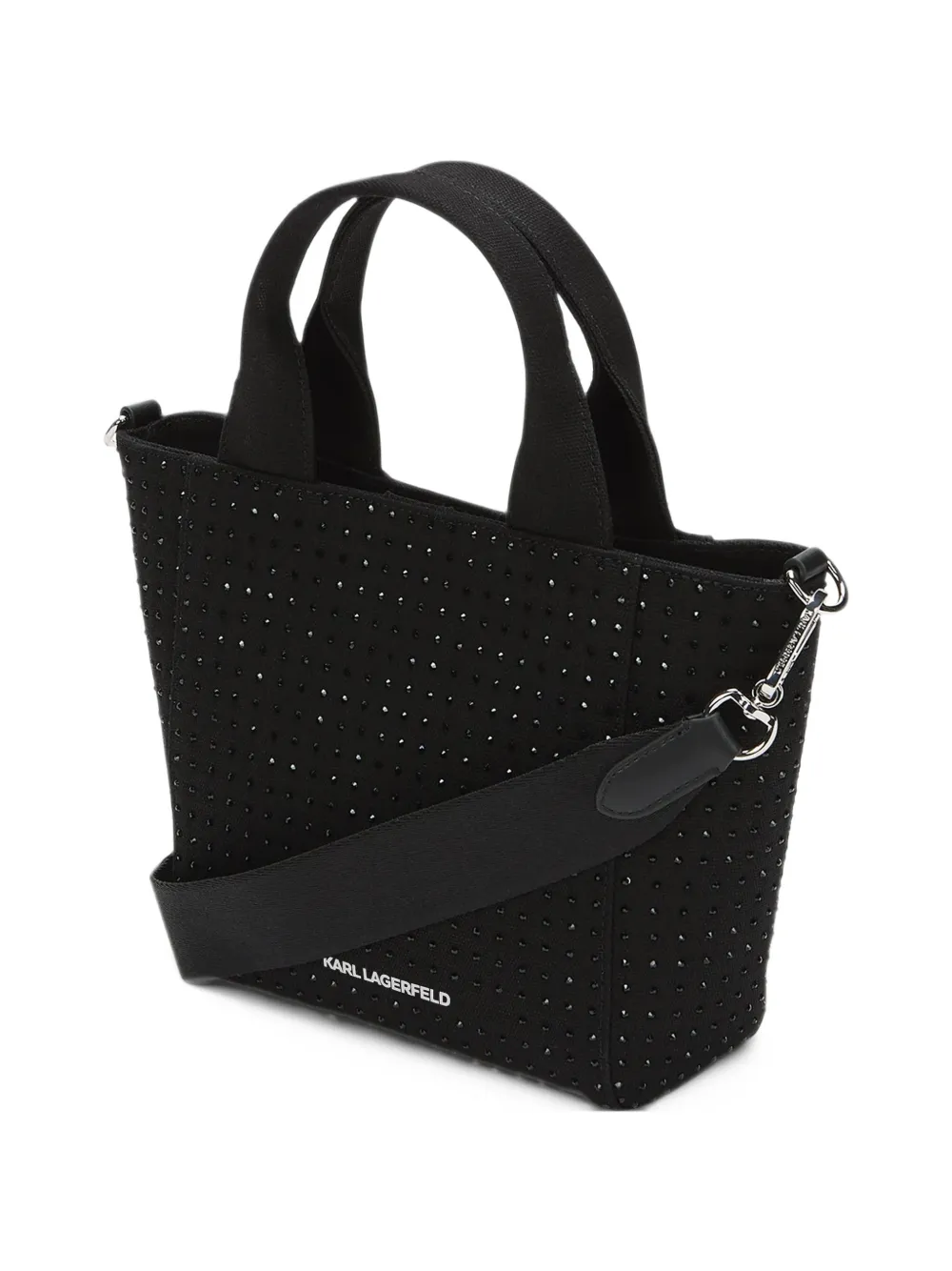 Karl Lagerfeld Ikon rhinestone-embellished tote bag Zwart