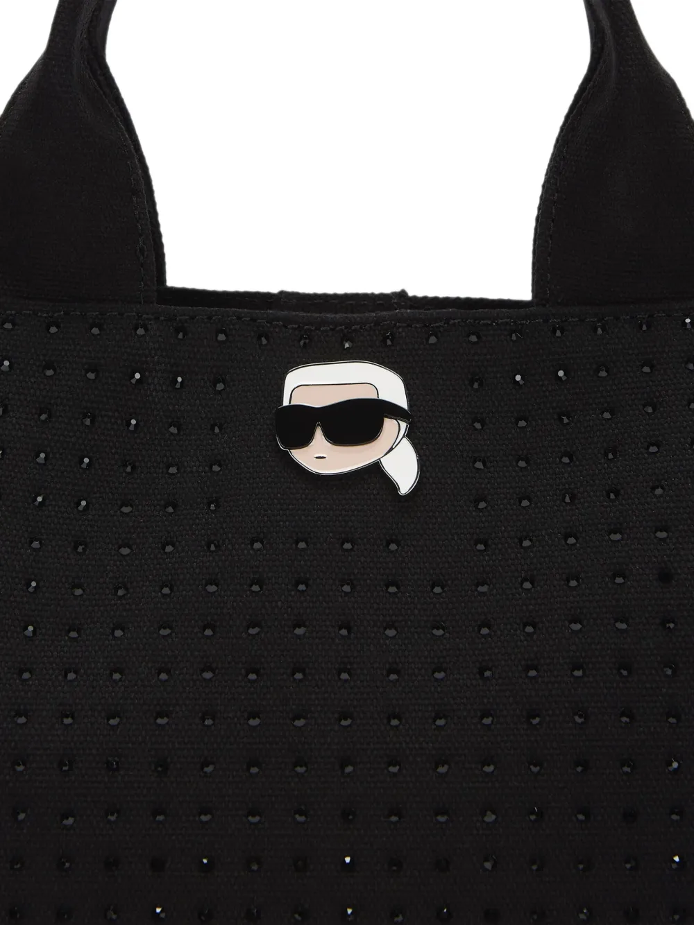 Karl Lagerfeld Ikon rhinestone-embellished tote bag Zwart