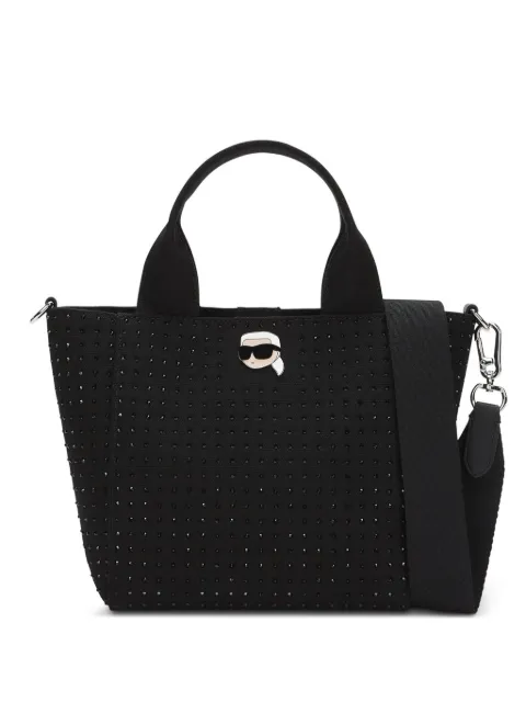 Karl Lagerfeld Ikon rhinestone-embellished tote bag