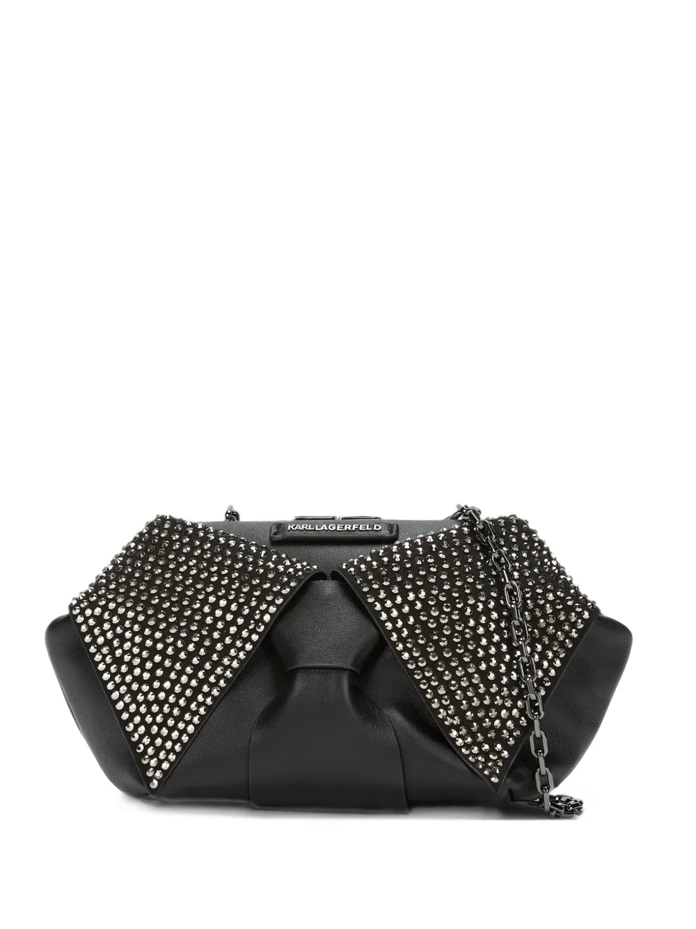 Karl Lagerfeld K/Novelty studded shoulder bag - Black