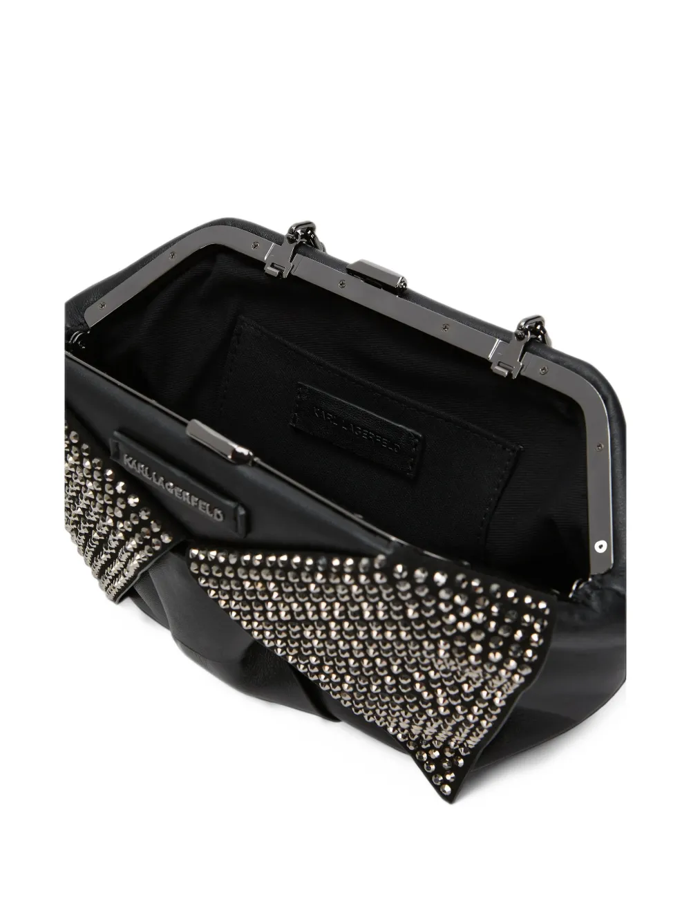 Karl Lagerfeld K Novelty studded shoulder bag Zwart