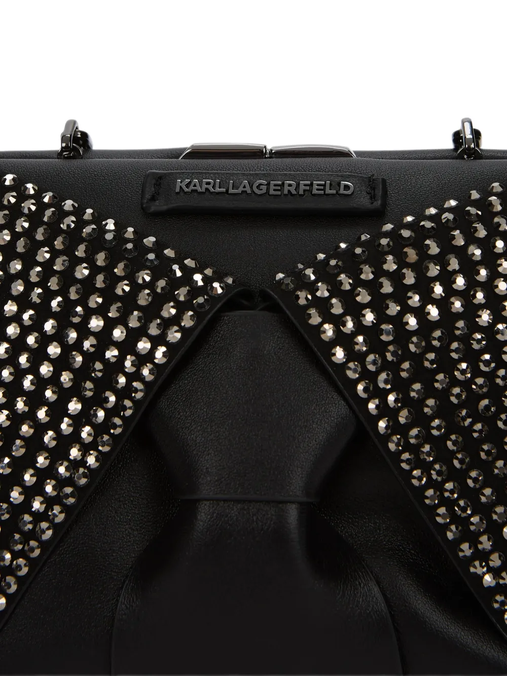 Karl Lagerfeld K Novelty studded shoulder bag Zwart