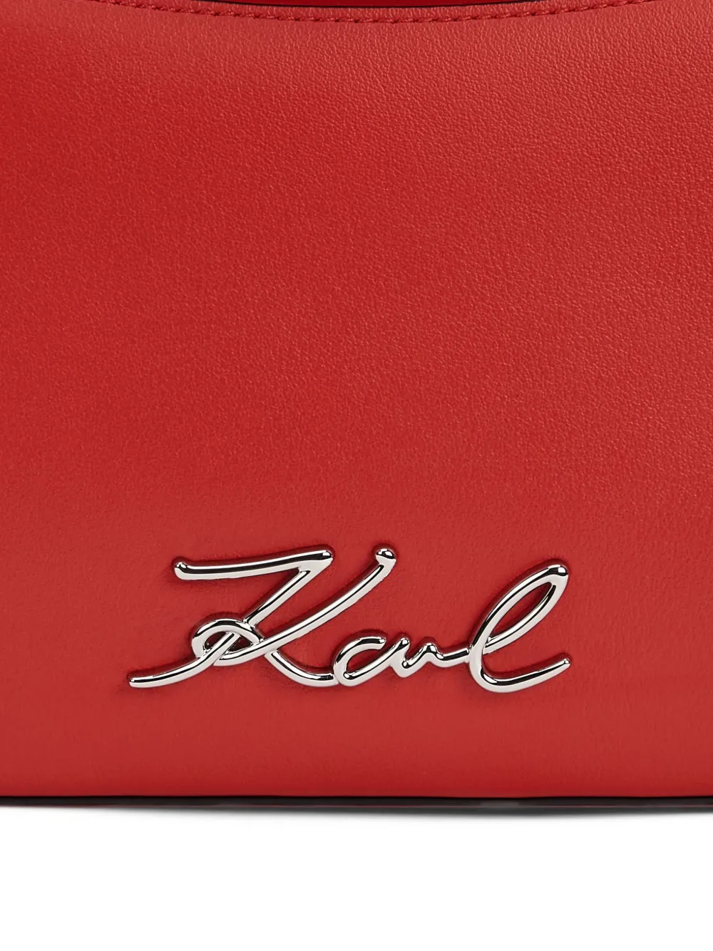 Karl Lagerfeld K Signature elongated shoulder bag Rood