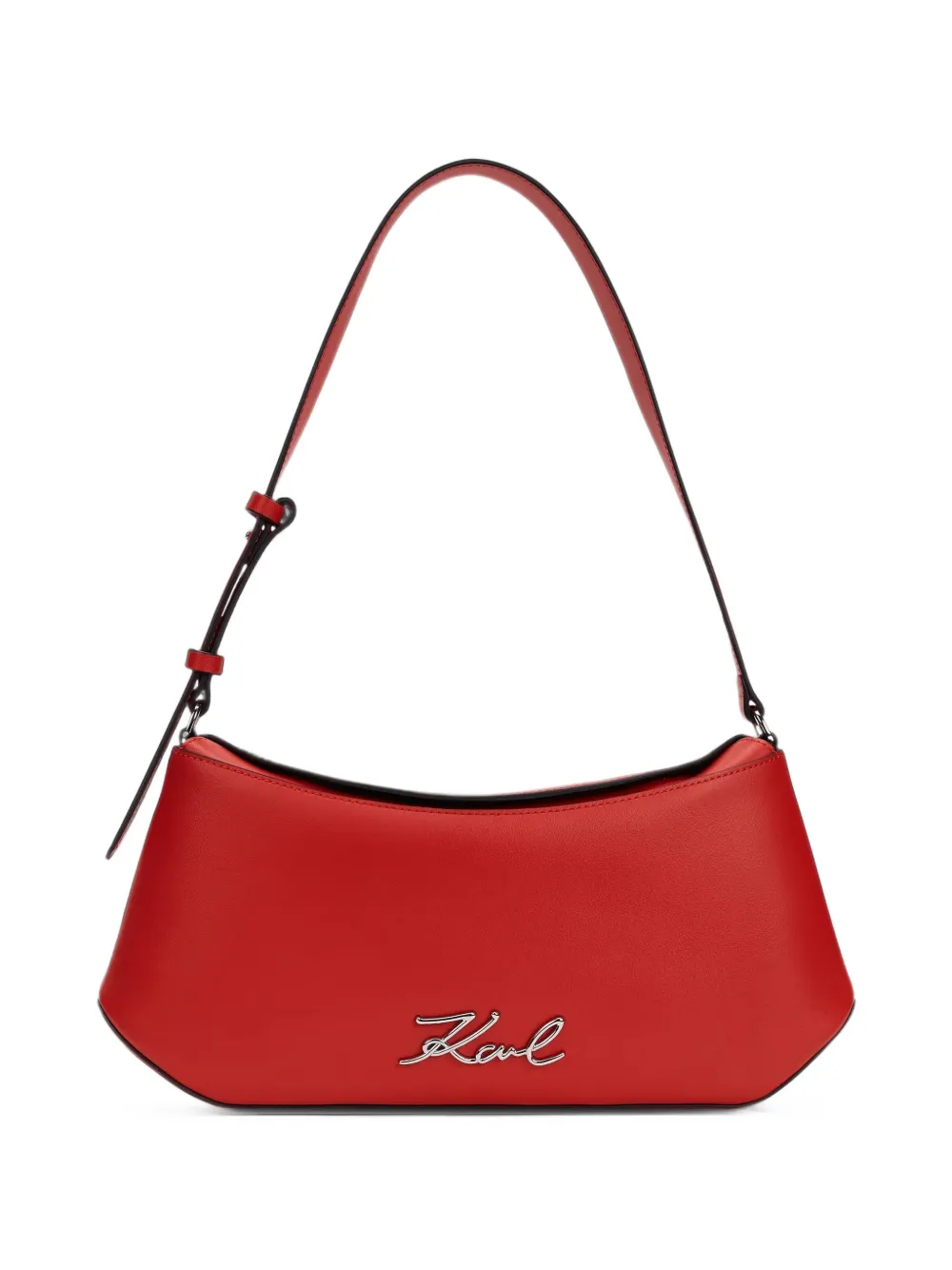 Karl Lagerfeld K/Signature elongated shoulder bag - Red
