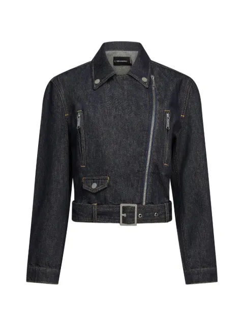 Karl Lagerfeld belted denim jacket
