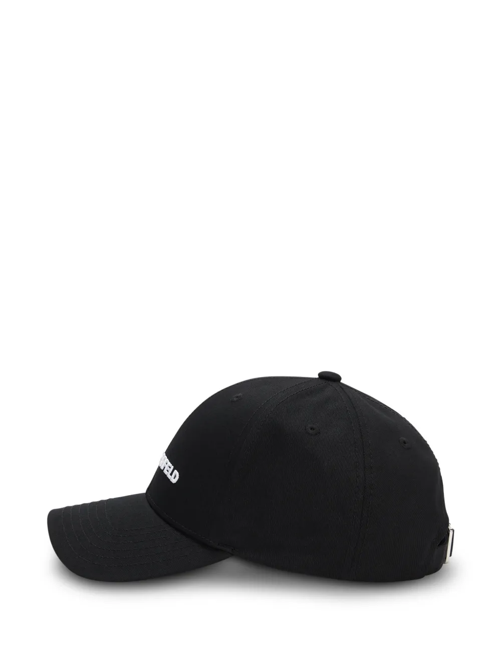 Karl Lagerfeld Jeans logo-embroidered baseball cap Zwart