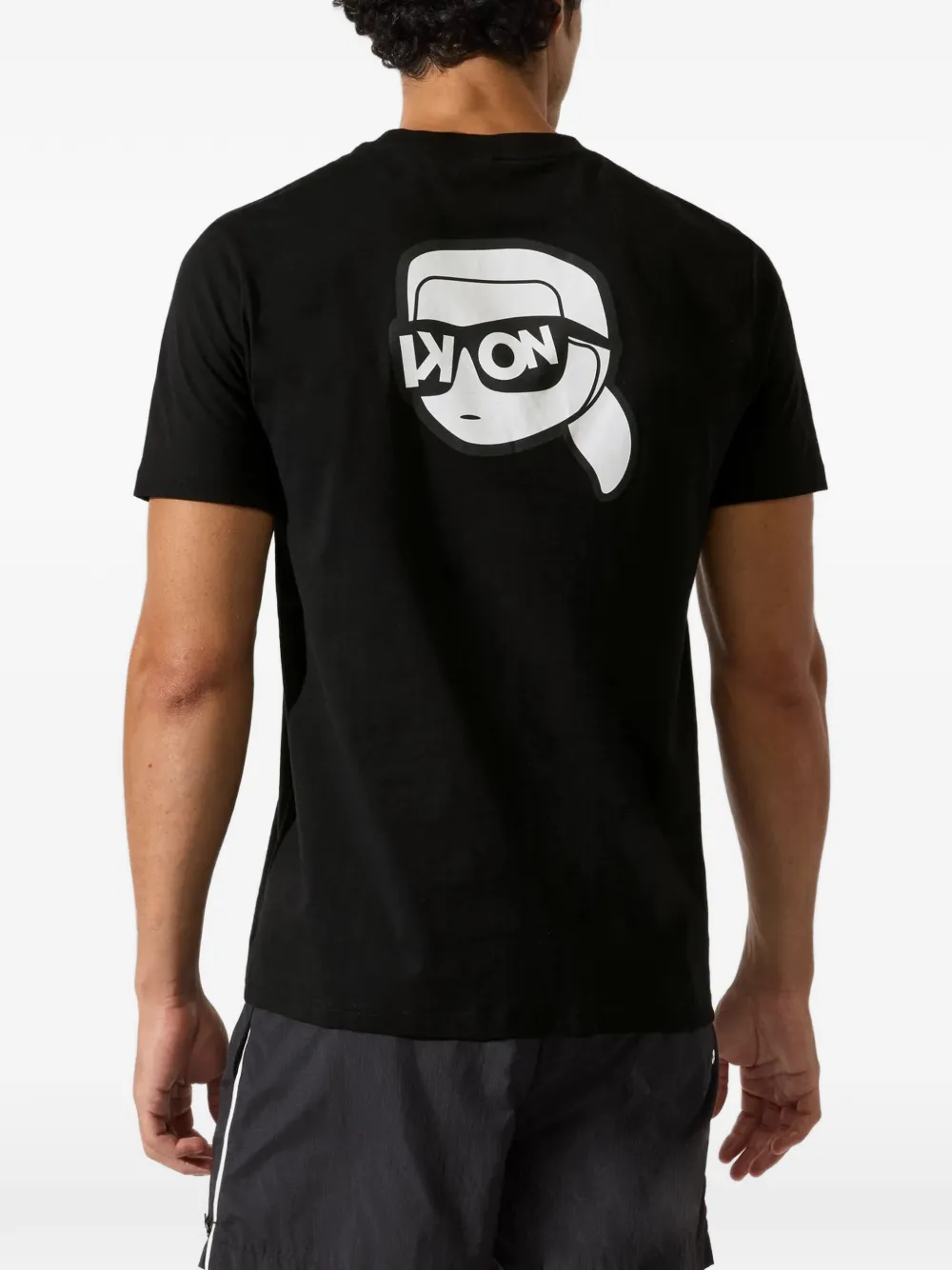 Karl Lagerfeld Ikon beach T-shirt Zwart