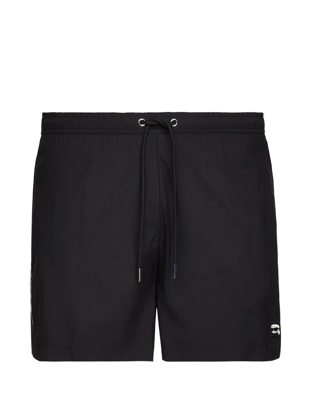 Karl Lagerfeld Ikon ripstop short swim shorts Zwart